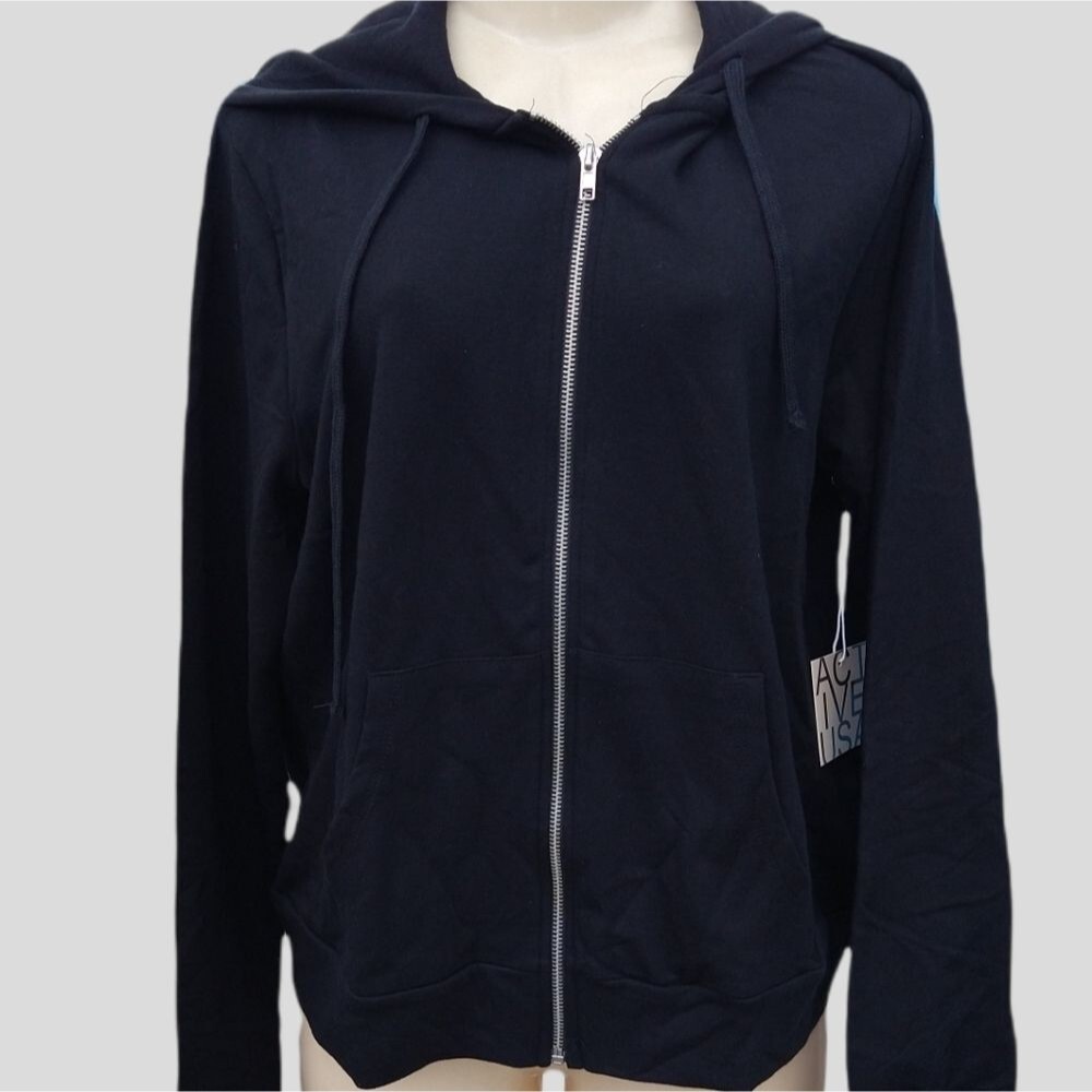 Black French Terry Jacket 2X